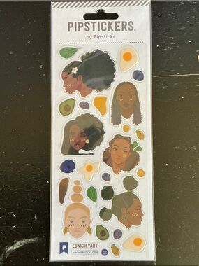Pipsticks Afrocentric Faces Sticker Sheet - Multicolor